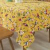 Cotton Vintage Bird Floral Print Tablecloth Table Cover Machine Wasable For Kitchen Dining Living Room Yellow, 55x120 2 Cotton Vintage Bird Floral Print Tablecloth Table Cover Machine Wasable For Kitchen Dining Living Room Yellow, 55x120 -Wilton Shop 61x3aSiRosL