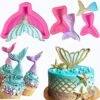 Set Of 3 JeVenis 3D Big Mermaid Tail Mold Mermaid Silicone Fondant Mold For Cake Decoration Chocolate Candy Mold Soap Mold Baking Tool Jello Mold Cupcake Topper Ice Tray 2 Set Of 3 JeVenis 3D Big Mermaid Tail Mold Mermaid Silicone Fondant Mold For Cake Decoration Chocolate Candy Mold Soap Mold Baking Tool Jello Mold Cupcake Topper Ice Tray -Wilton Shop 61x9QFVLyqL