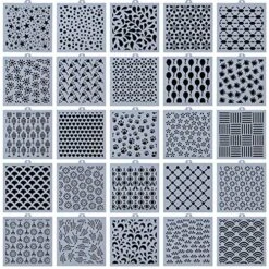 25-pack Cookie Stencil Set For Baking Gingerbreads Cookies Cakes Scrapbooking Decor Template Mold