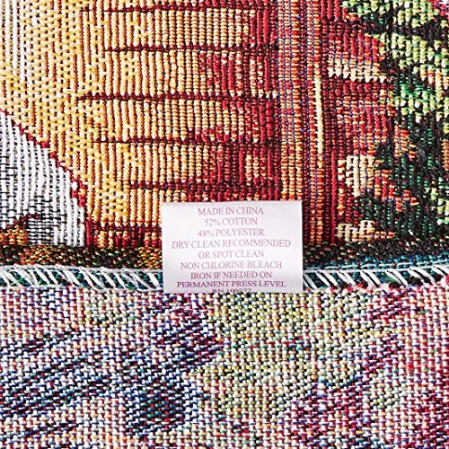 Decorative Christmas Santa Claus Design Tapestry, 13" X 70" Table Runner 5 Decorative Christmas Santa Claus Design Tapestry, 13" X 70" Table Runner - Image 3