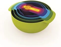 Joseph Joseph Nest 9 Nesting Bowls Set With Mixing Bowls Measuring Cups Sieve Colander, 9-Piece, Multicolored -Wilton Shop 910afenB8OL. AC